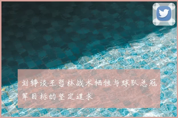 刘铮谈王哲林战术牺牲与球队总冠军目标的坚定追求